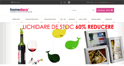 Desktop Screenshot of homedeco.ro